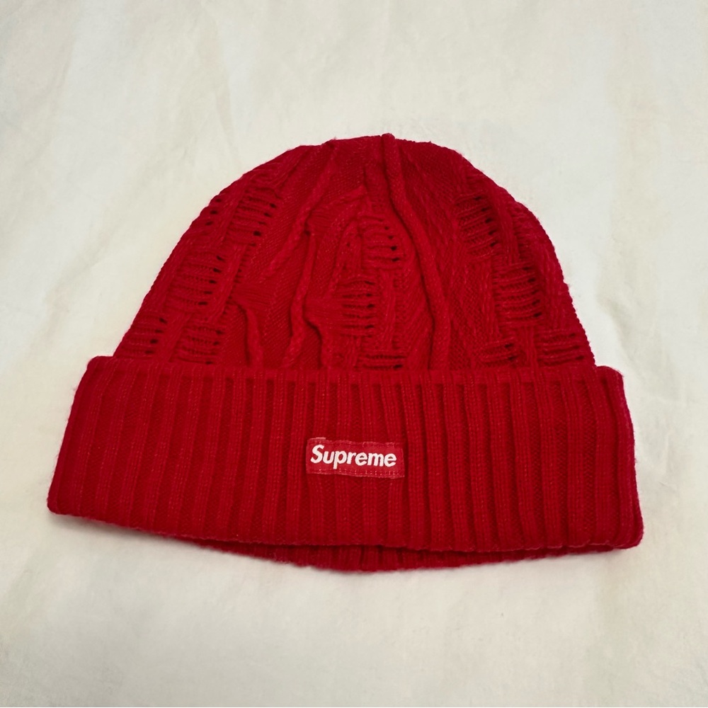 Supreme Classic Red Knit Beanie